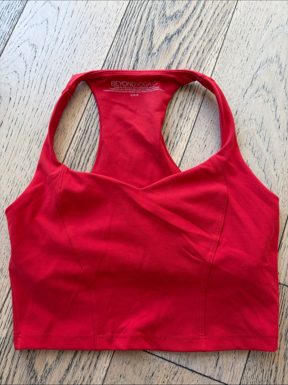 Beyond Yoga Crimson Racerback Sports Bra Crop Top